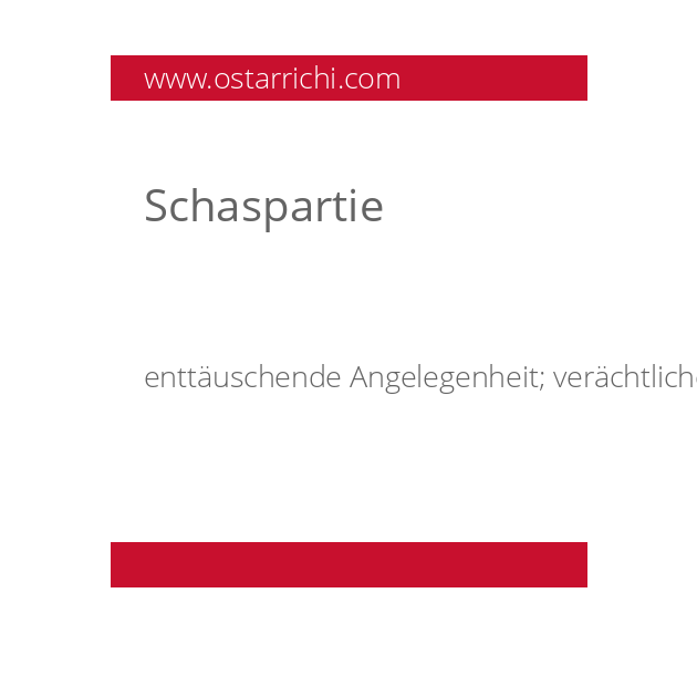 Schaspartie
