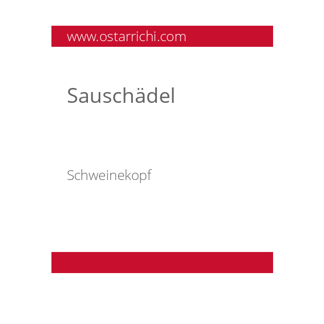 Sauschädel