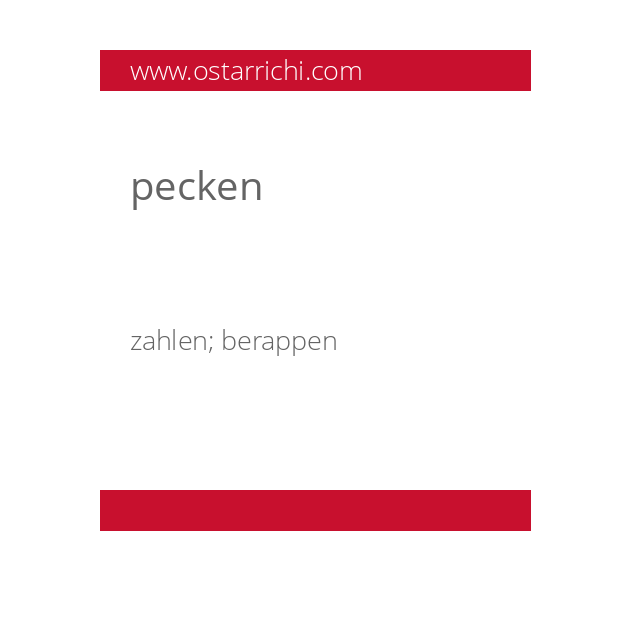 pecken